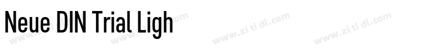 Neue DIN Trial Ligh字体转换